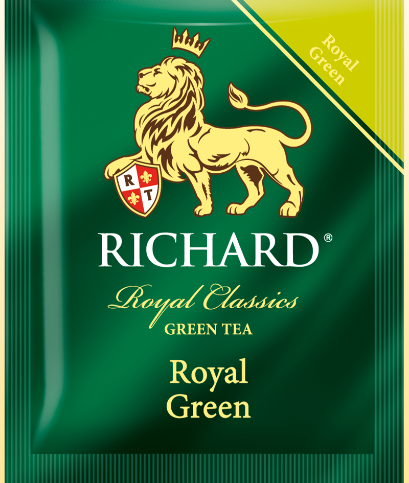 Чай зелёный Richard Royal Green пакетики 2 грамма, 200шт. - фото 1 - id-p81863457