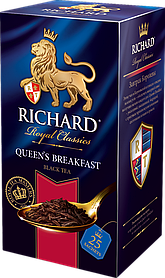 Чай Richard "Qeens Breakfast", фасовано по 2 г,  25 шт.