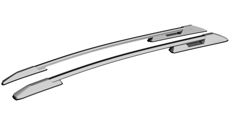 Рейлинги Hyundai CRETA- серый пластик - фото 2 - id-p81747252
