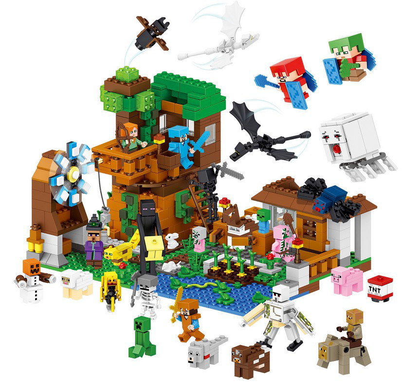 Конструктор Загородный дом Micro World Майнкрафт 1007 деталей (Minecraft 33163) - фото 2 - id-p81893074