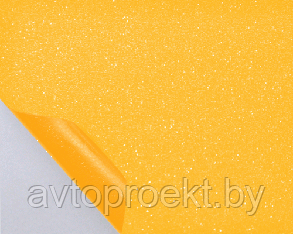Пленка виниловая алмазная крошка желтая с воздушными каналами