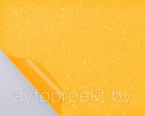 Пленка виниловая алмазная крошка желтая с воздушными каналами - фото 1 - id-p81888760