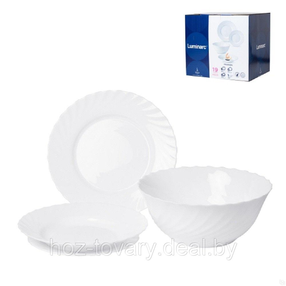 Набор посуды Trianon белый 19 предметов - фото 1 - id-p77166333