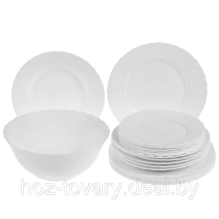 Набор посуды Trianon белый 19 предметов - фото 3 - id-p77166333