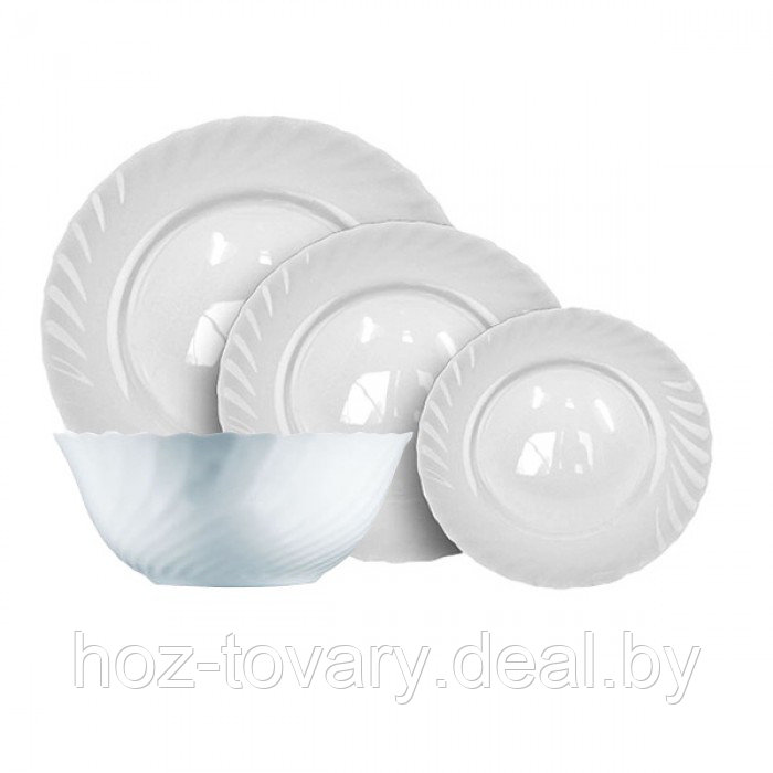 Набор посуды Trianon белый 19 предметов - фото 5 - id-p77166333