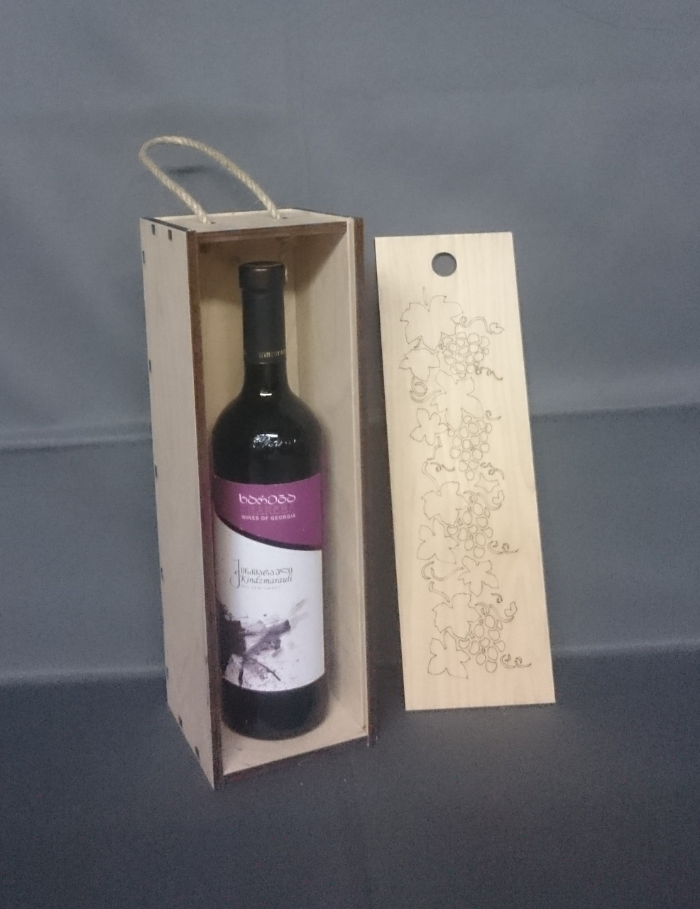 Пенал для вина с гравировкой "Виноград" - фото 6 - id-p81929269