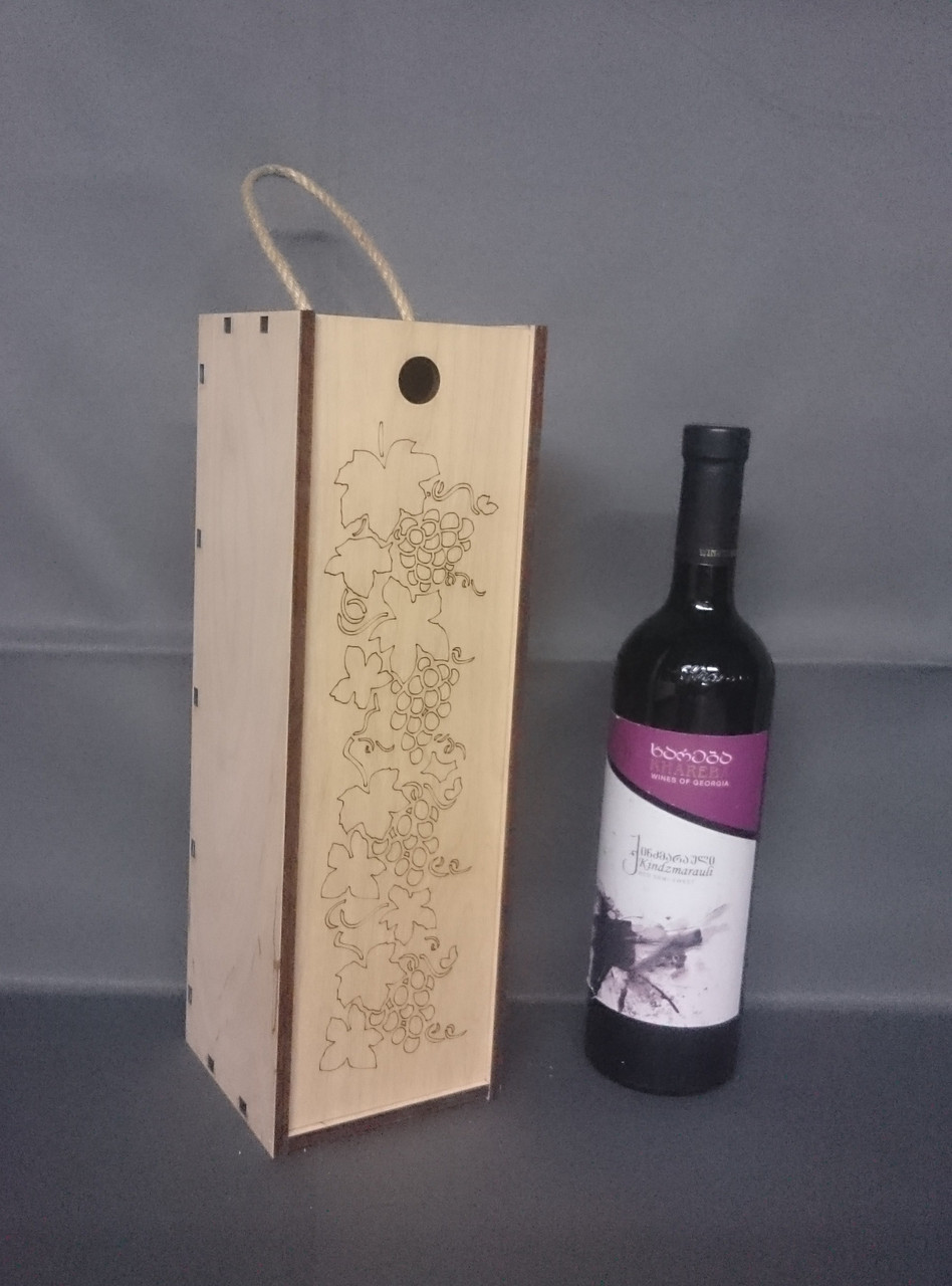 Пенал для вина с гравировкой "Виноград" - фото 4 - id-p81929269