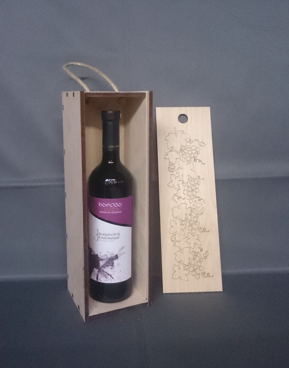 Пенал для вина с гравировкой "Виноград" - фото 7 - id-p81929269