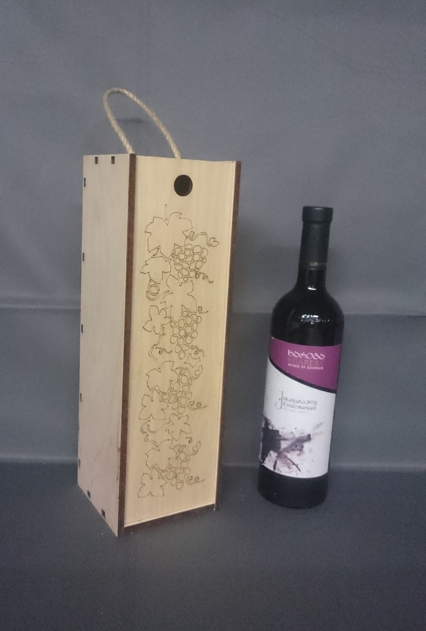 Пенал для вина с гравировкой "Виноград" - фото 5 - id-p81929269