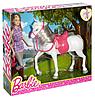 Игровой набор Кукла Mattel Barbie - Кукла с красивой лошадью и аксессуарами для верховой езды - Барби DHB68, фото 4