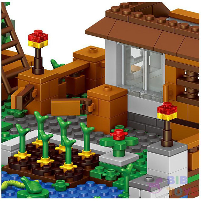 Конструктор Lele My World 33163 Загородный дом (аналог LEGO Minecraft) 1007 деталей - фото 7 - id-p81957687