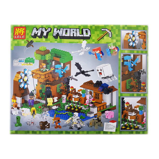 Конструктор Lele My World 33163 Загородный дом (аналог LEGO Minecraft) 1007 деталей - фото 3 - id-p81957687