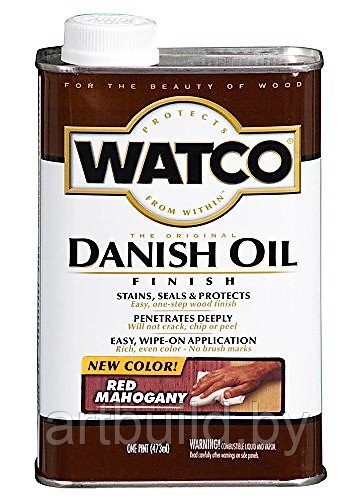 Датское защитное тонирующее масло Watco Danish Oil (0.473 л.) Красный махагон