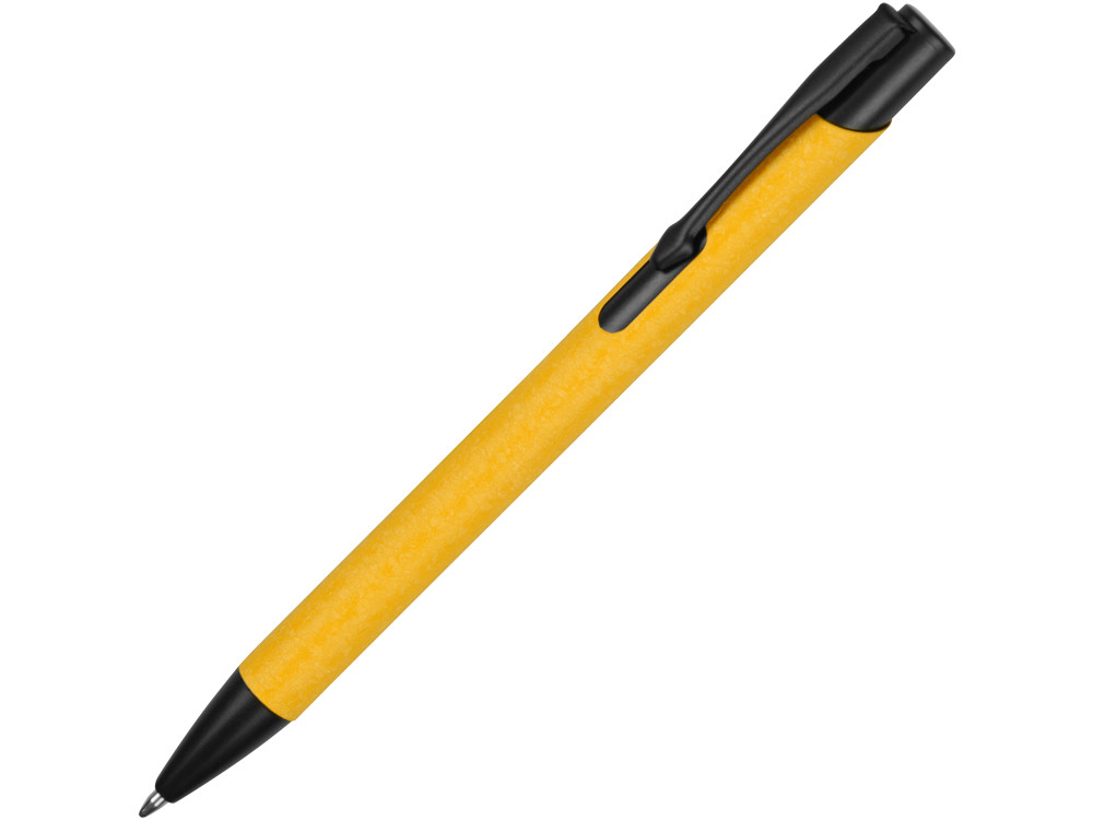 Ручка металлическая шариковая Crepa, желтый/черный - фото 1 - id-p81969898