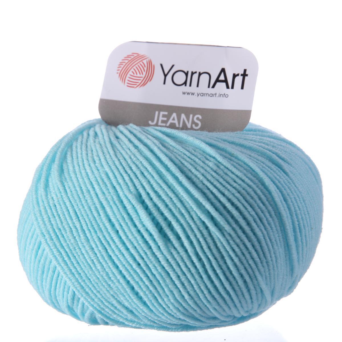 YarnArt Jeans цвет №76 нежно-бирюзовый - фото 1 - id-p81778525