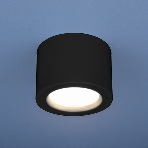 Накладной потолочный LED светильник DLR026 6W 4200K черный