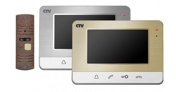 Комплект видеодомофона CTV-DP401 (S/Ch) - фото 1 - id-p82010317