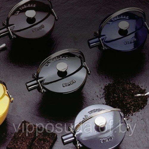 Кухонная посуда STAUB 1650007 Чайник круглый, 16,5 см, 1,15 л, серый
