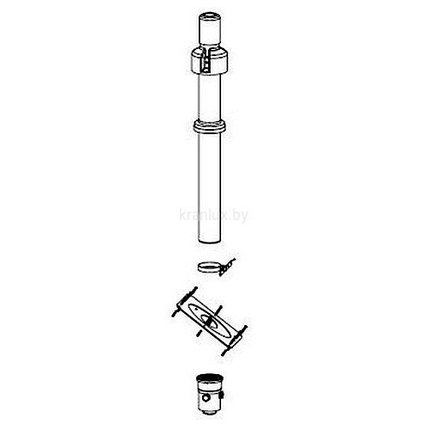 Вертикальная коаксиальная труба Bosch DN60/100 РР, фото 2