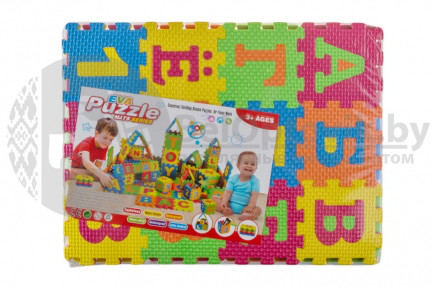 Детский развивающий коврик-пазл Буквы Eva Puzzle