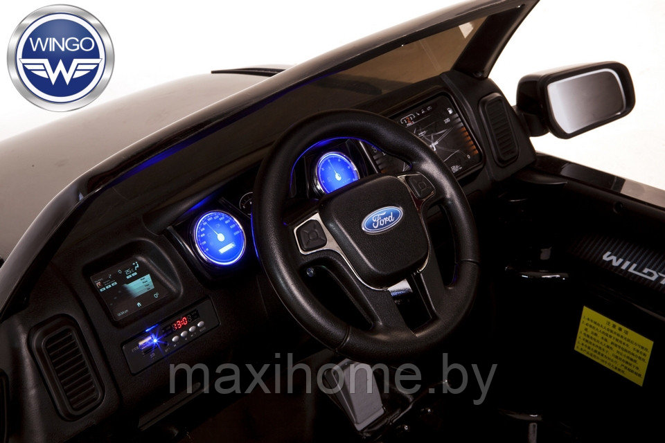 Детский электромобиль Wingo FORD RANGER LUX (черный) - фото 9 - id-p82012829