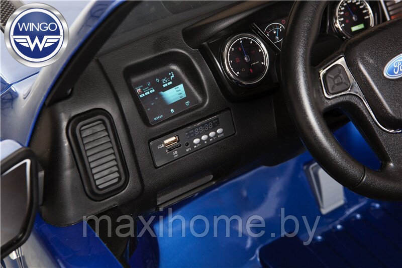 Детский электромобиль Wingo FORD RANGER LUX (синий) - фото 7 - id-p82013026