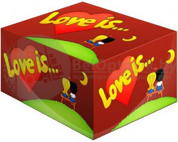 Блок жвачек Love is  Вишня-Лимон 100 шт.