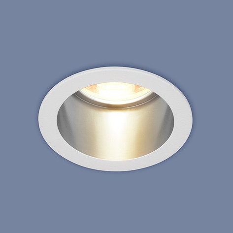 Встраиваемый потолочный светильник 7004 MR16 белый/хром матовый, фото 2