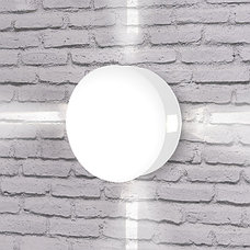 BEAM уличный настенный светодиодный светильник 1545 TECHNO LED белый, фото 2