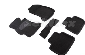 Коврики салона 3D текстильные для Subaru XV 2011-2018 черные