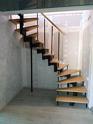 Модульная лестница на 13 модулей с дубовыми ступенями. 6