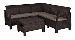Комплект мебели KETER Corfu Relax Set (Кетер Корфу Релакс), коричневый
