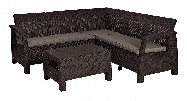 Комплект мебели KETER Corfu Relax Set (Кетер Корфу Релакс), коричневый - фото 1 - id-p82092970