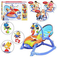 Детский шезлонг (кресло-качалка) с игрушками Joy Toy 7179 от 0 до 18 кг аналог Fisher-price