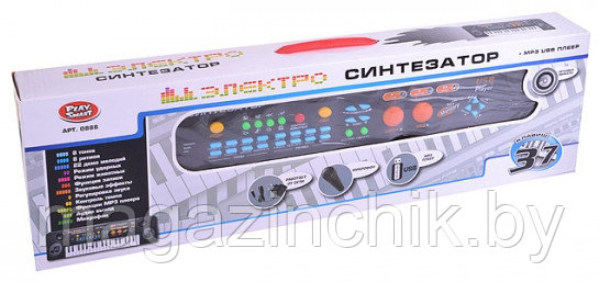 Детский электросинтезатор (пианино) 0888 Play Smart с USB, микрофоном и MP3, от сети купить в Минске - фото 2 - id-p3957568