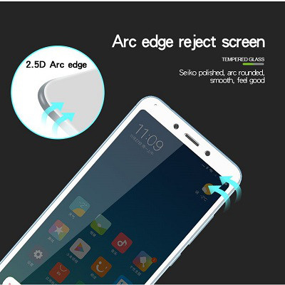Противоударное защитное стекло на весь экран Full Screen Cover 0.3mm черное для Xiaomi Redmi 6A - фото 3 - id-p82149177