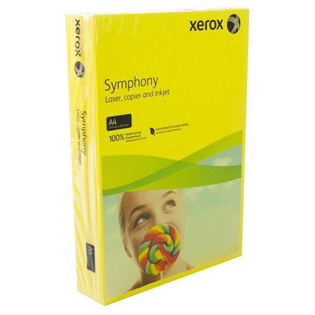 Бумага XEROX Symphony "желтый рапс" A4, 80г/м2, 500л. - фото 1 - id-p3958217