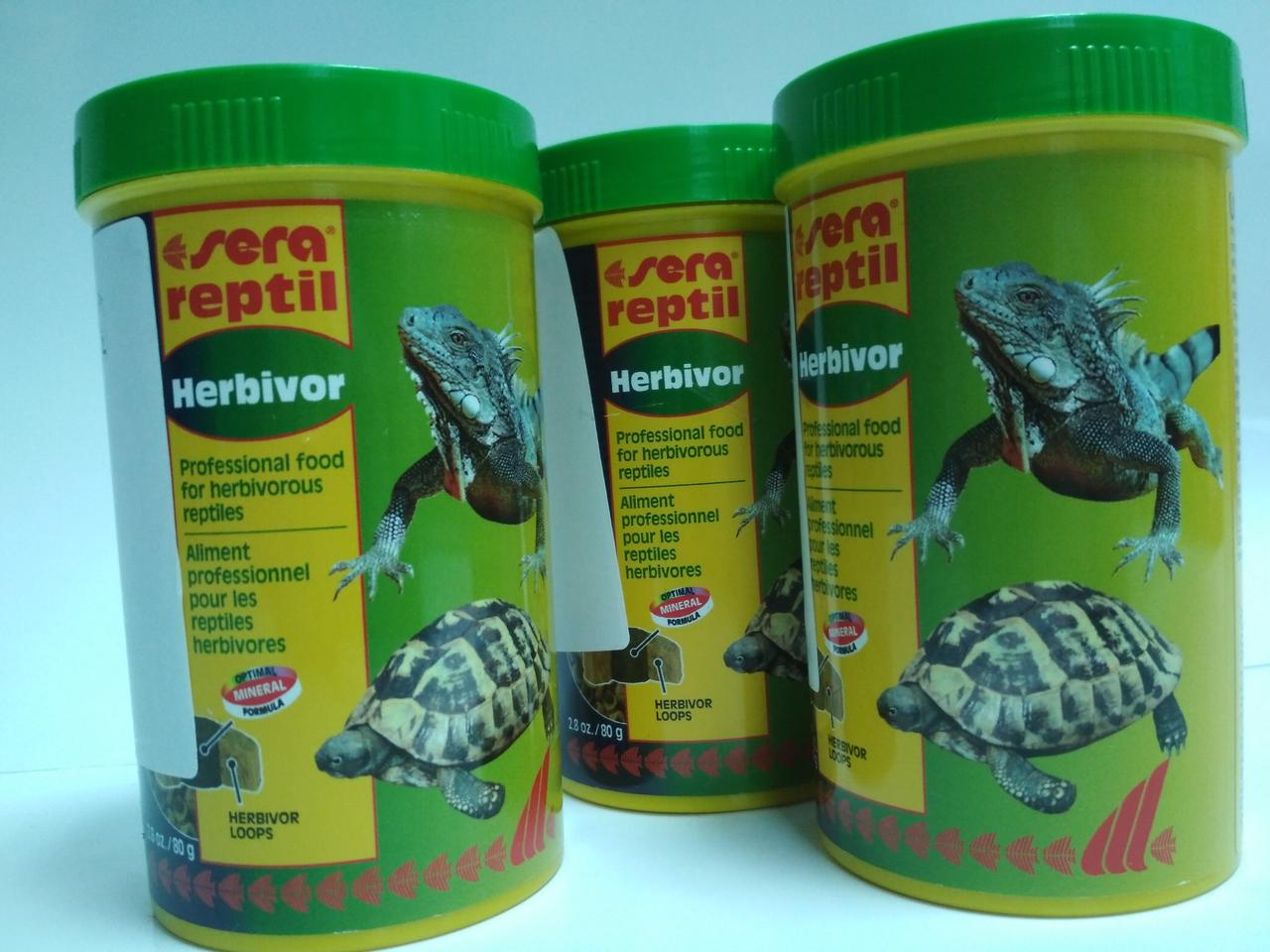 Корм Sera reptil Professional Herbivor для Растительноядных Рептилий 250ml/85g - фото 2 - id-p82193599