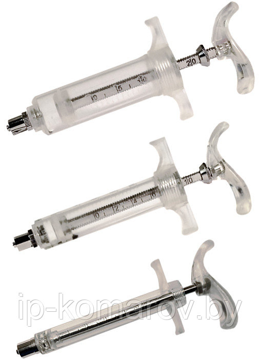 "Многоразовые шприцы KRUUSE plexi syringe,LL"