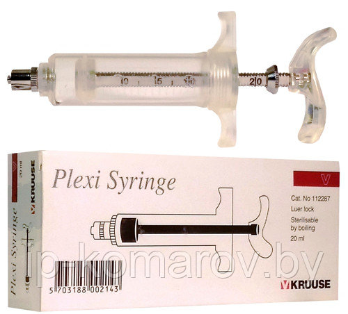 "Многоразовые шприцы KRUUSE plexi syringe,LL" - фото 8 - id-p82193315