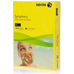 Бумага XEROX Symphony "лимонный" A4, 80г/м2, 500л.