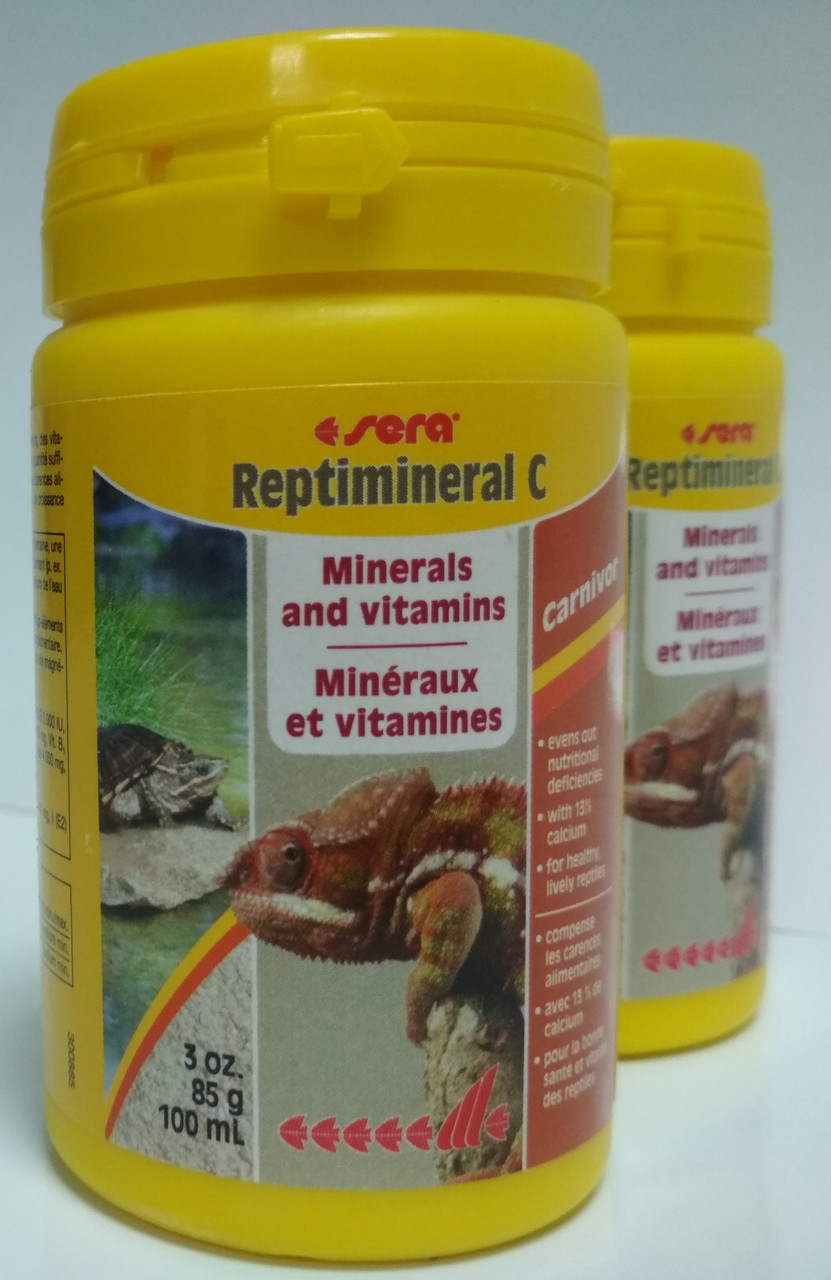 SERA REPTIMINERAL C 100 ML - Дополнительные минералы и витамины для плотоядных рептилий.