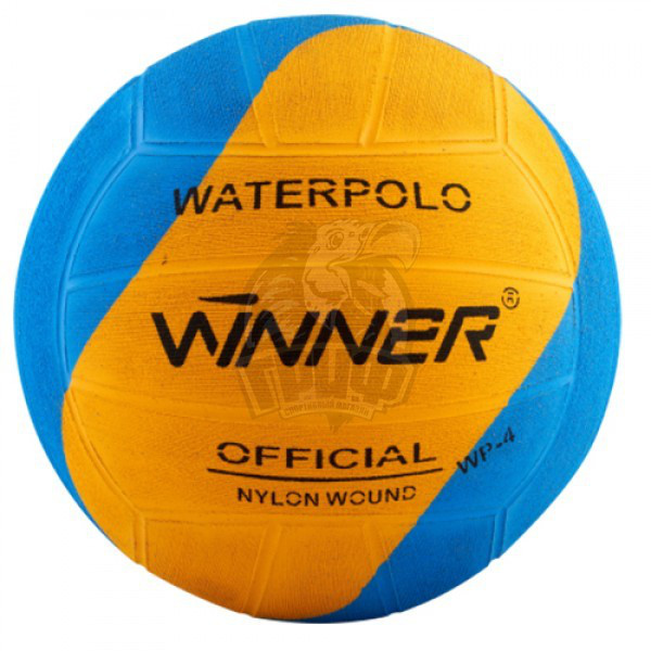 Мяч для водного поло тренировочный Winner Swirl №5 (голубой/оранжеый) (арт. WP-5)