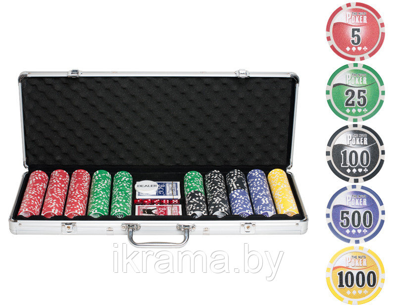 Набор для покера NUTS на 500 фишек - фото 1 - id-p82219153