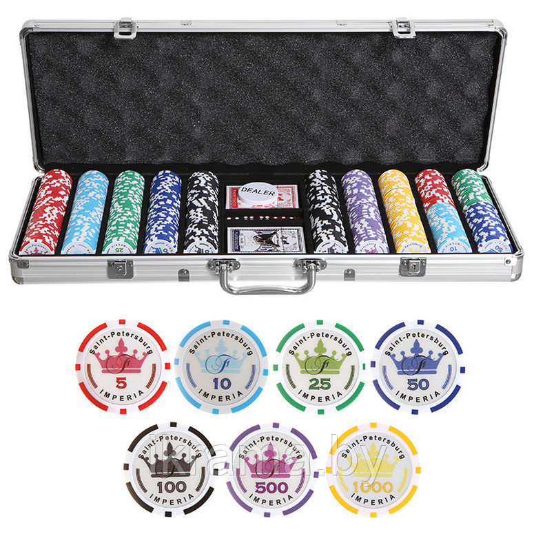 Набор для покера Empire на 500 фишек - фото 1 - id-p82219170