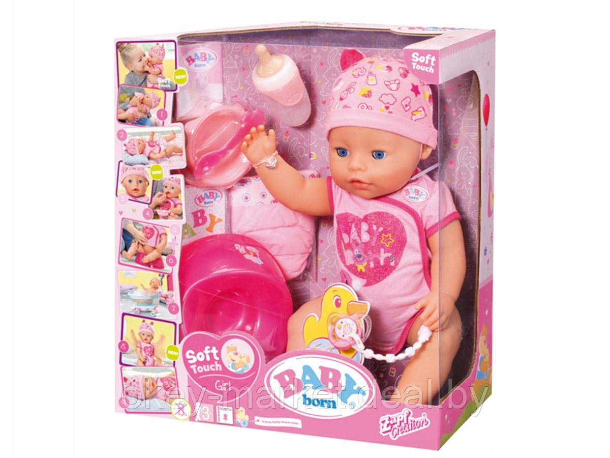 Интерактивная кукла Baby Born Очаровательная малышка 824368 - фото 3 - id-p82220005