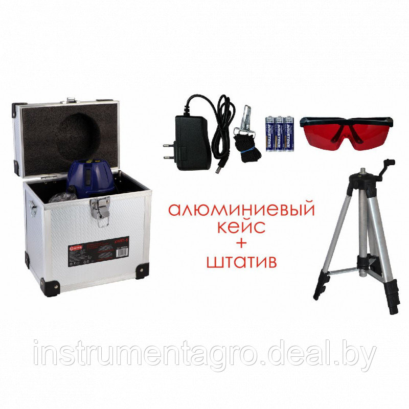 Уровень лазерный 5-ти лучевой  ДИОЛД УЛПП-5 (алюминиевый кейс)
