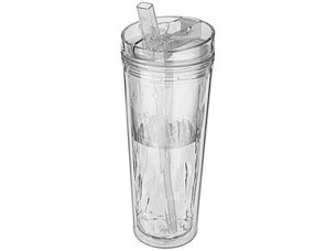 Термобутылка Hot & Cold Flip n Sip, прозрачный, фото 2