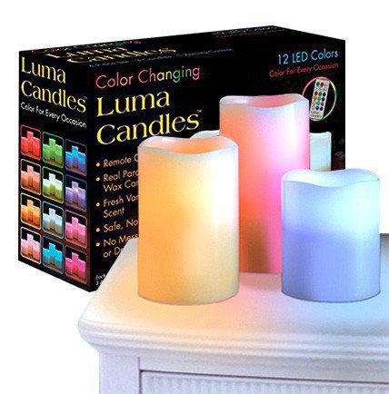 Светодиодные LED свечки Luma Candles на пульте управления ( 3 шт.) - фото 4 - id-p82241081