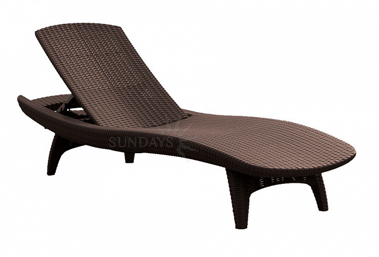 Шезлонг лежак KETER Sun Lounger Pacific, коричневый